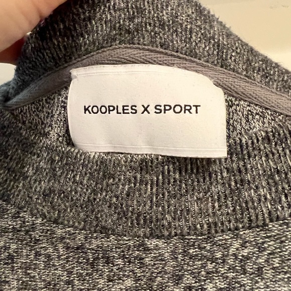 The Kooples cropped gray sweatshirt with The Kooples band - Picture 5 of 5